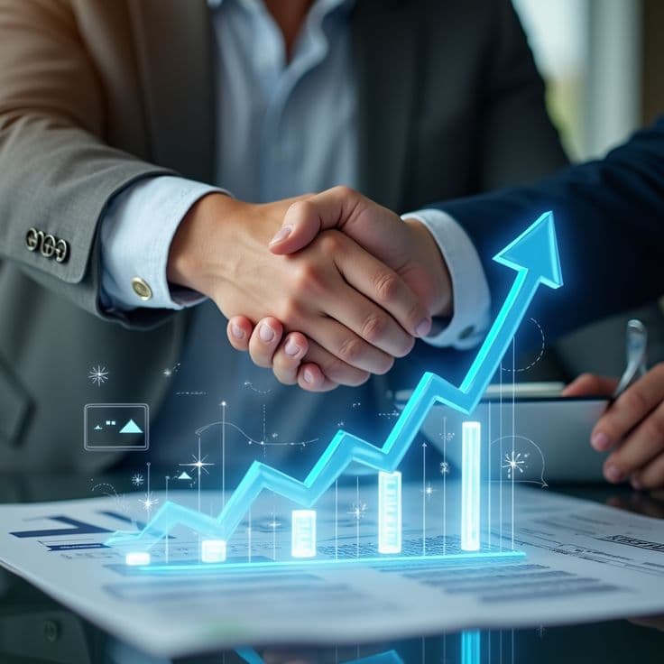 Investment partnership handshake